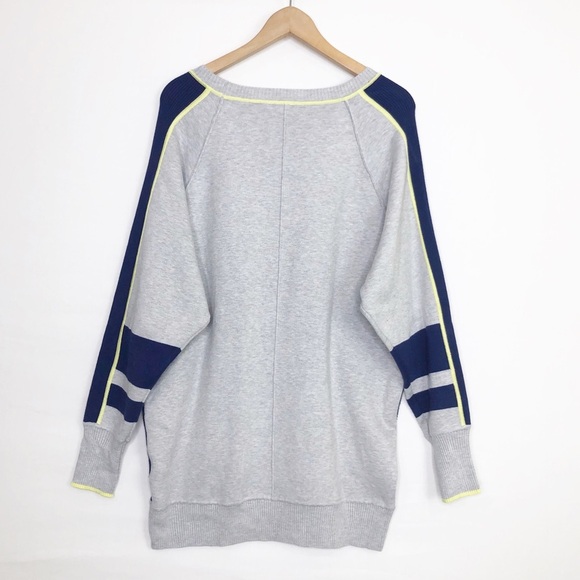 Anthropologie daily practice color block crewneck jersey mini jumper dress - Picture 10 of 13